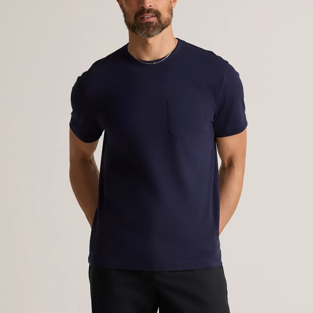 100% Pima Cotton Luxe Touch Pocket Tee